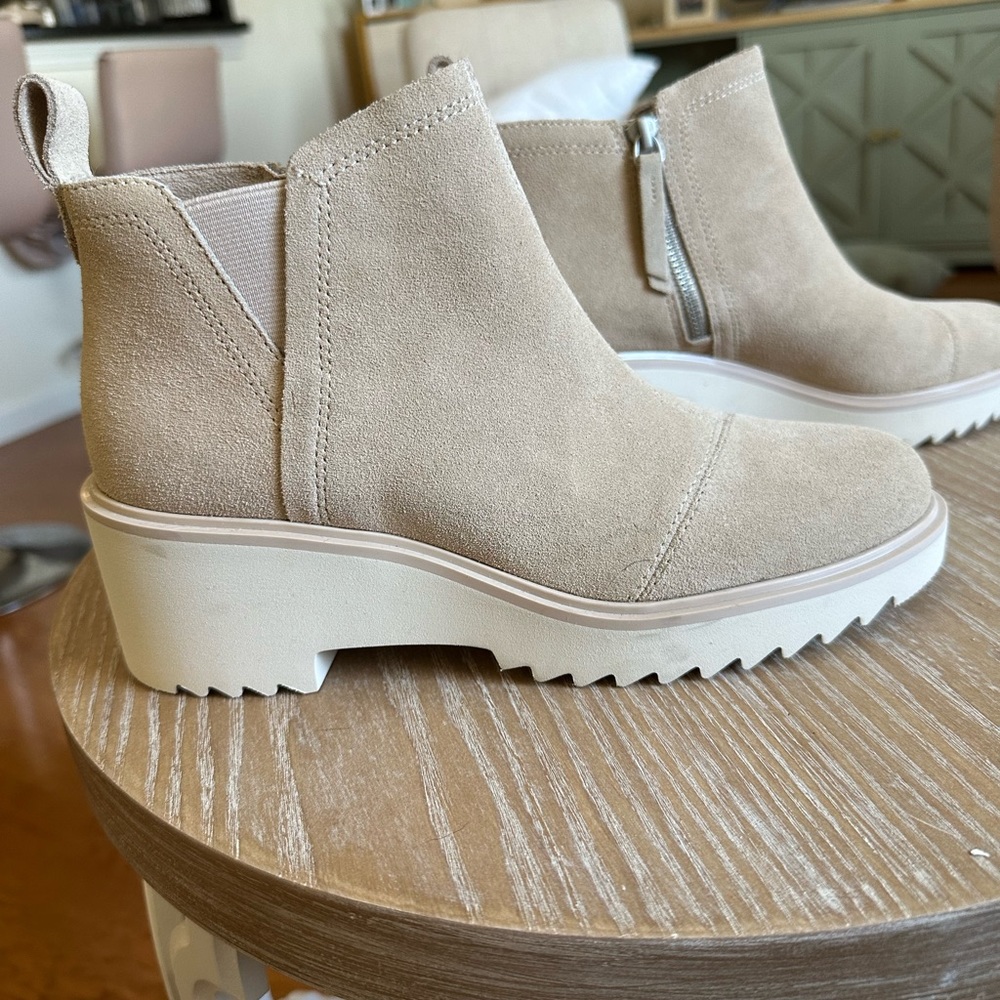 TOMS Maude Wedge Bootie BRAND NEW